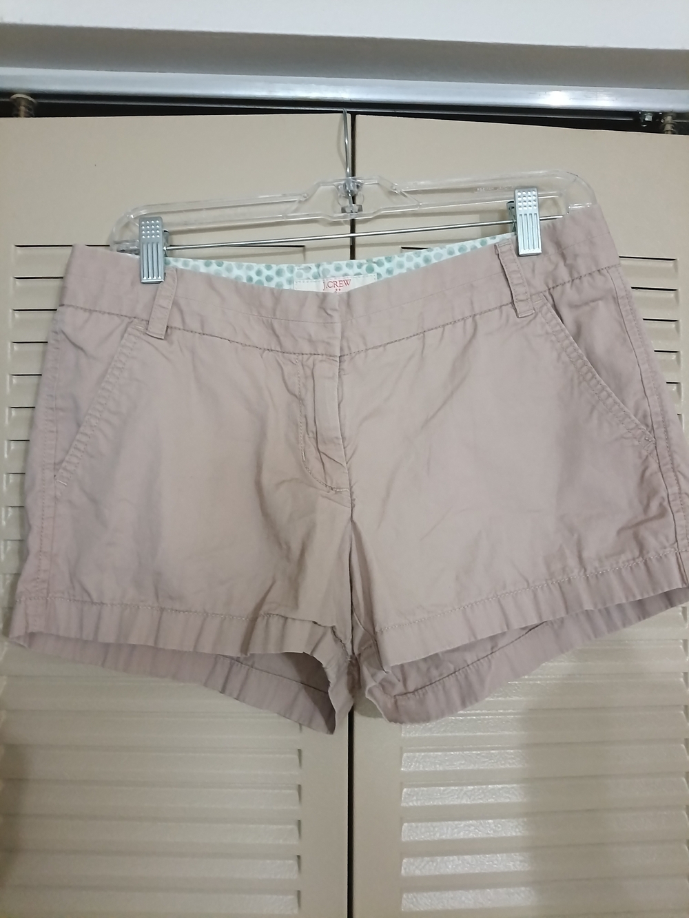 J. Crew Women's Blush Cotton Chino Bermuda Shorts